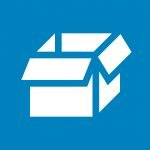 Avfallssymbol for papp og papir